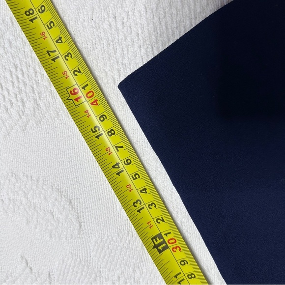 Gerard Darel Women's Size 8(40) Blue Asymmetrical Sheath Dress V-neck 3/4 Sleeve - Picture 9 of 16